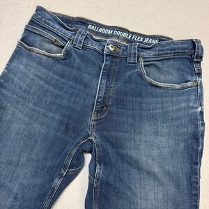 Duluth Ballroom Double Flex Jeans Mens 36x32 Workwear Denim Gorpcore Stretch